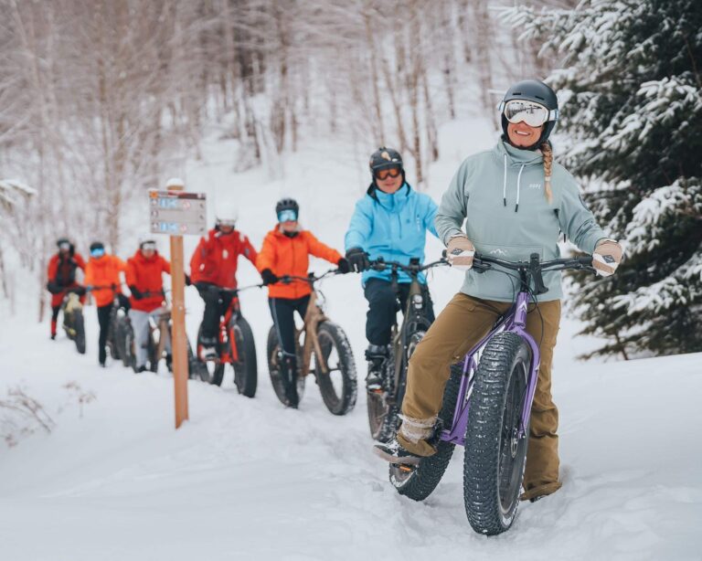 group electric fat biking tour of banff