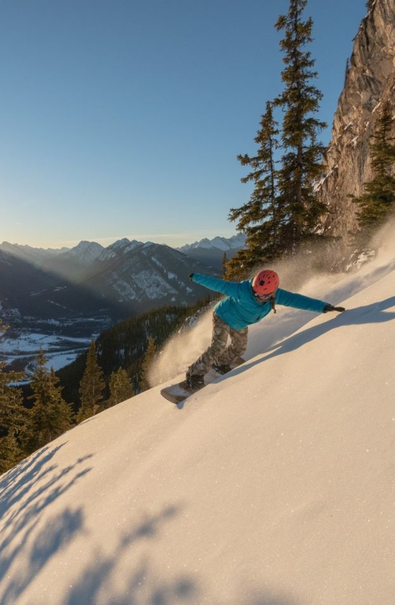 woman snowboarder