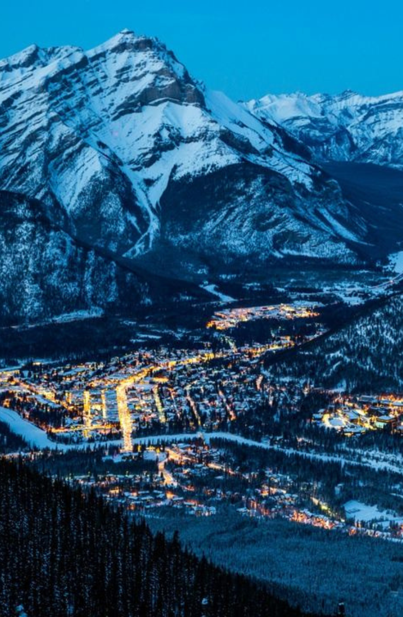 banff during ski season